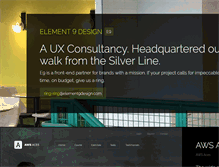 Tablet Screenshot of element9design.com
